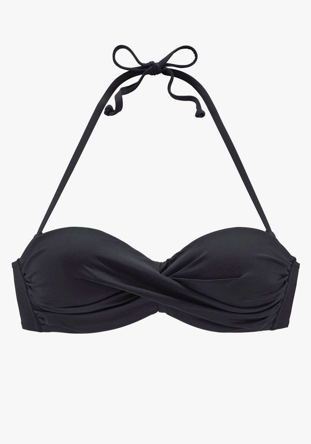 LASCANA Bandeau-Bikini-Top - schwarz