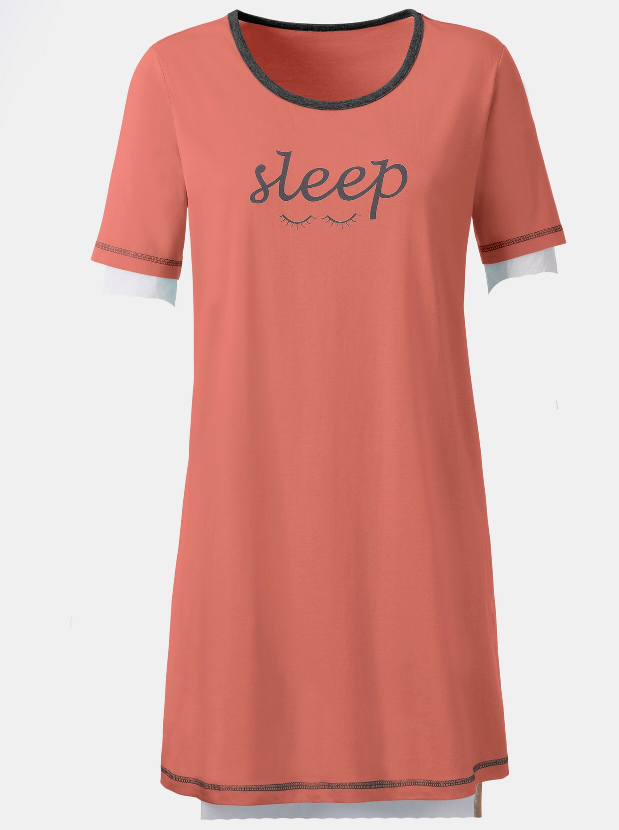 wäschepur Sleepshirts - dunkelgrau-meliert + melba