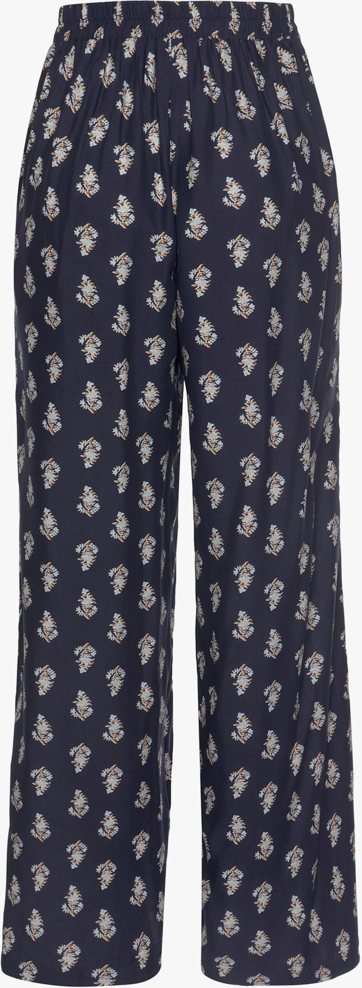 Vivance Palazzo-broek - blauw geprint