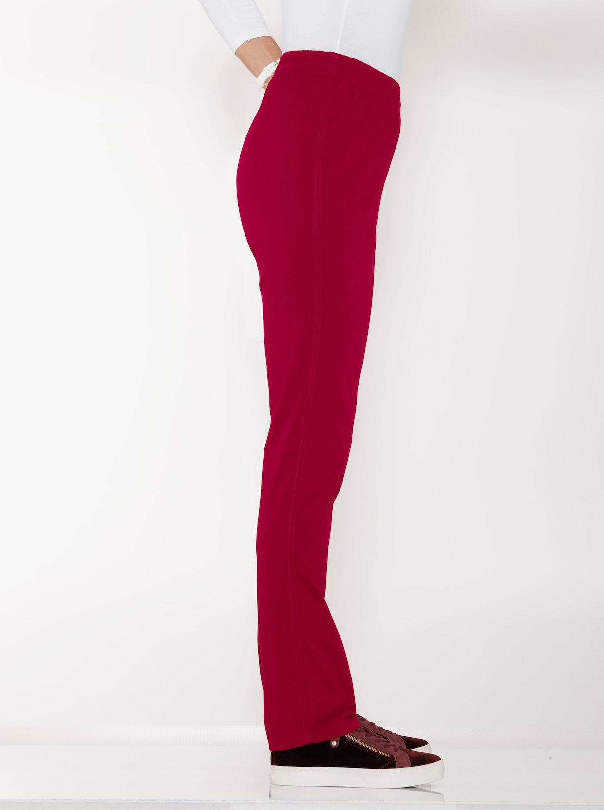 Rechte jeans - bordeaux