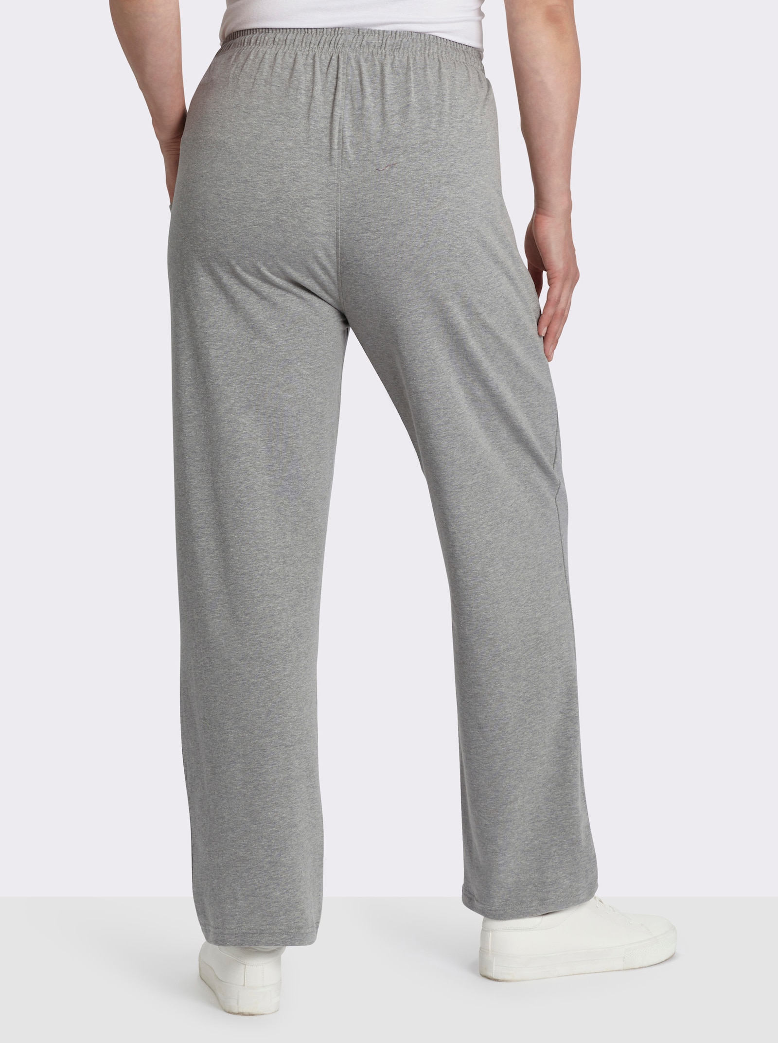 Freizeithose mit Kordelzug - grau