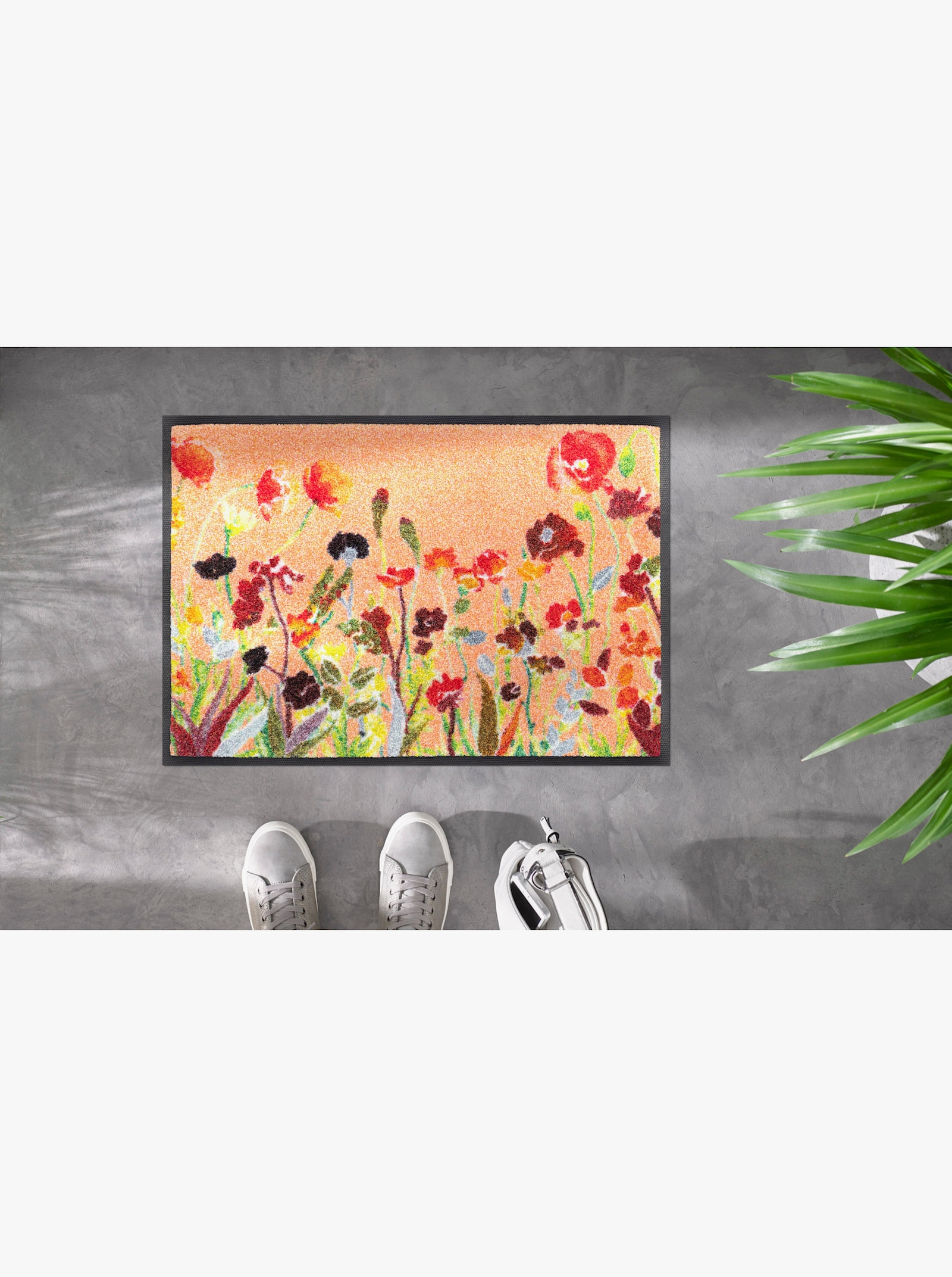 wash+dry by Kleen-Tex Fußmatte - apricot-gemustert