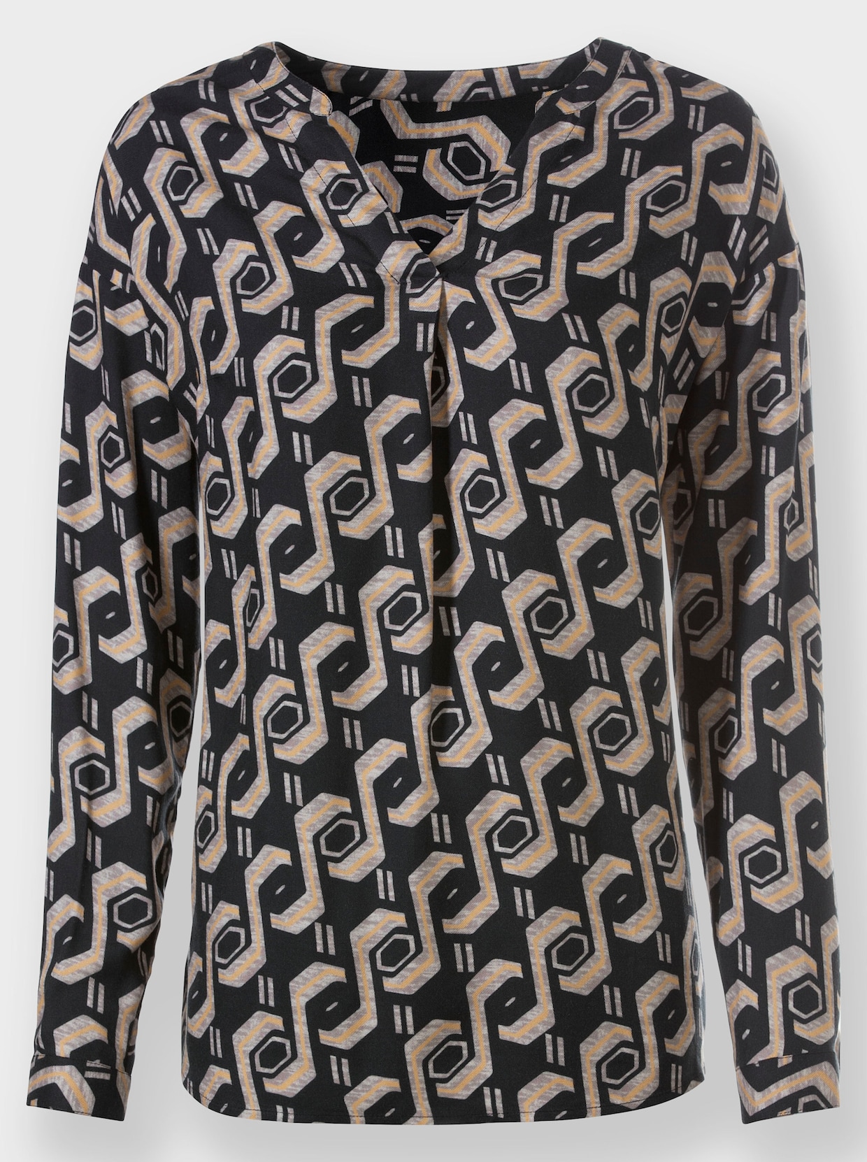 heine Blouse met print - zwart geprint