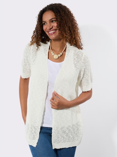 Strickjacke - weiß
