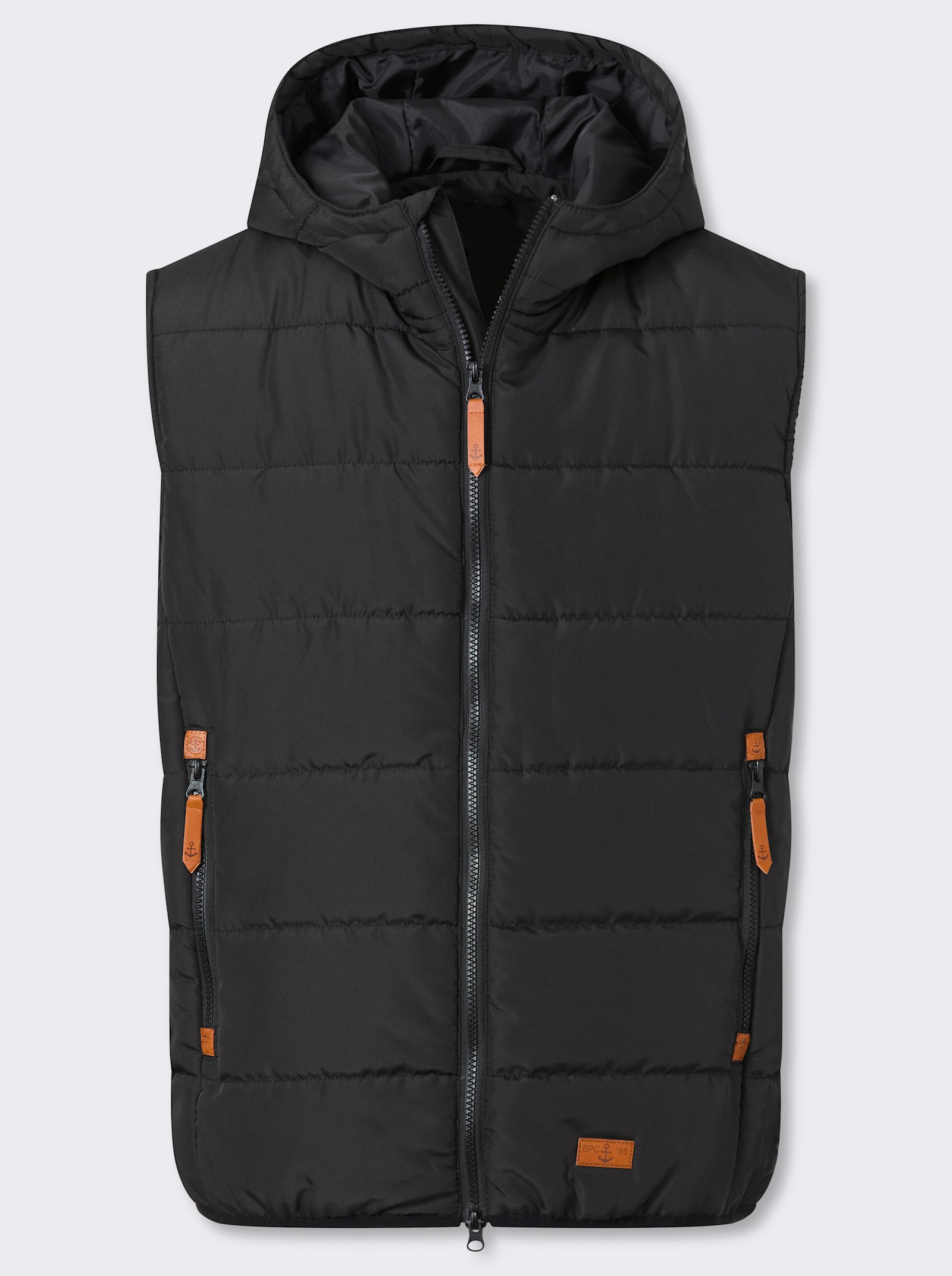 Marco Donati Steppweste mit Kapuze - schwarz