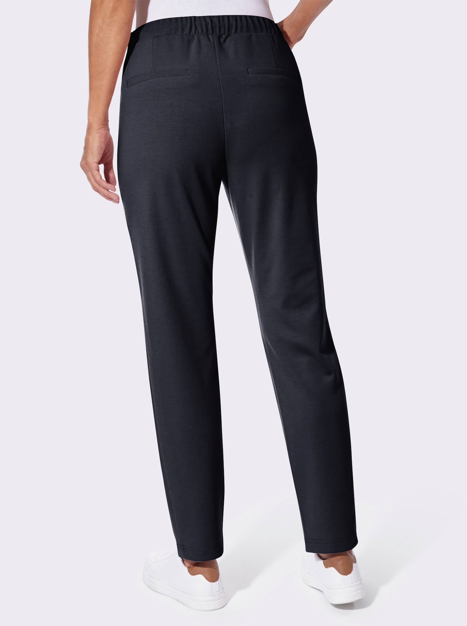 Jerseyhose mit Reissverschluss-Taschen - marine