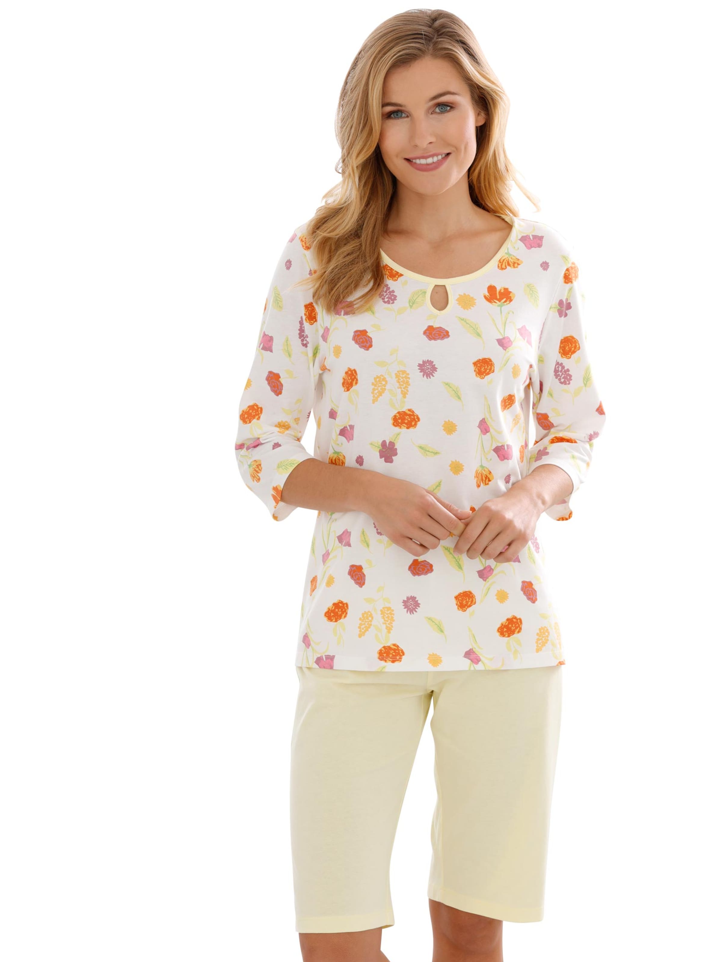 Schlafanzug - gelb-bedruckt