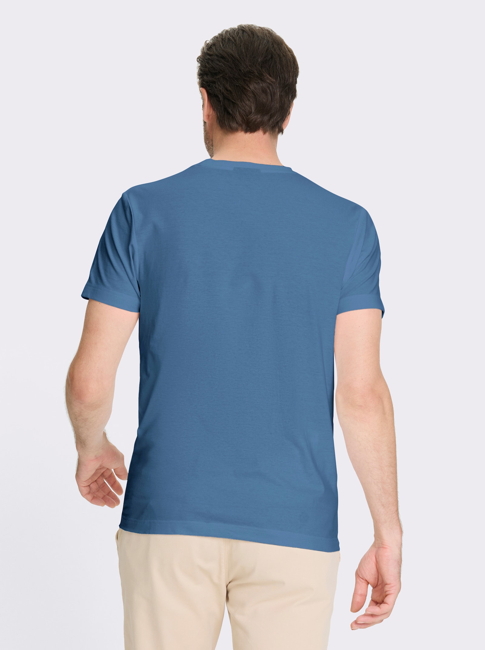 Catamaran T-Shirt mit Front-Print - mittelblau-bedruckt