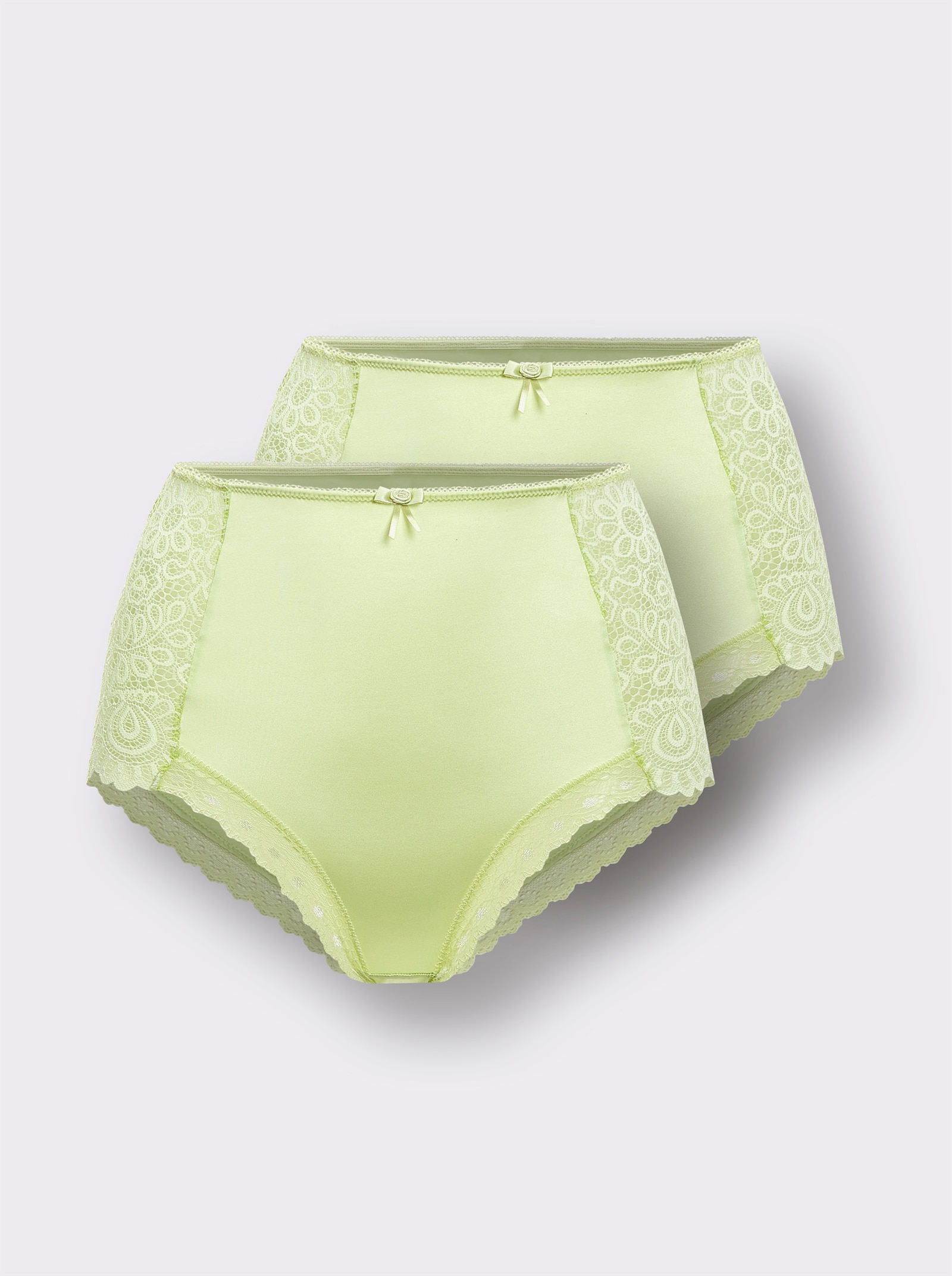 wäschepur Tailleslip met kanten details - pistache