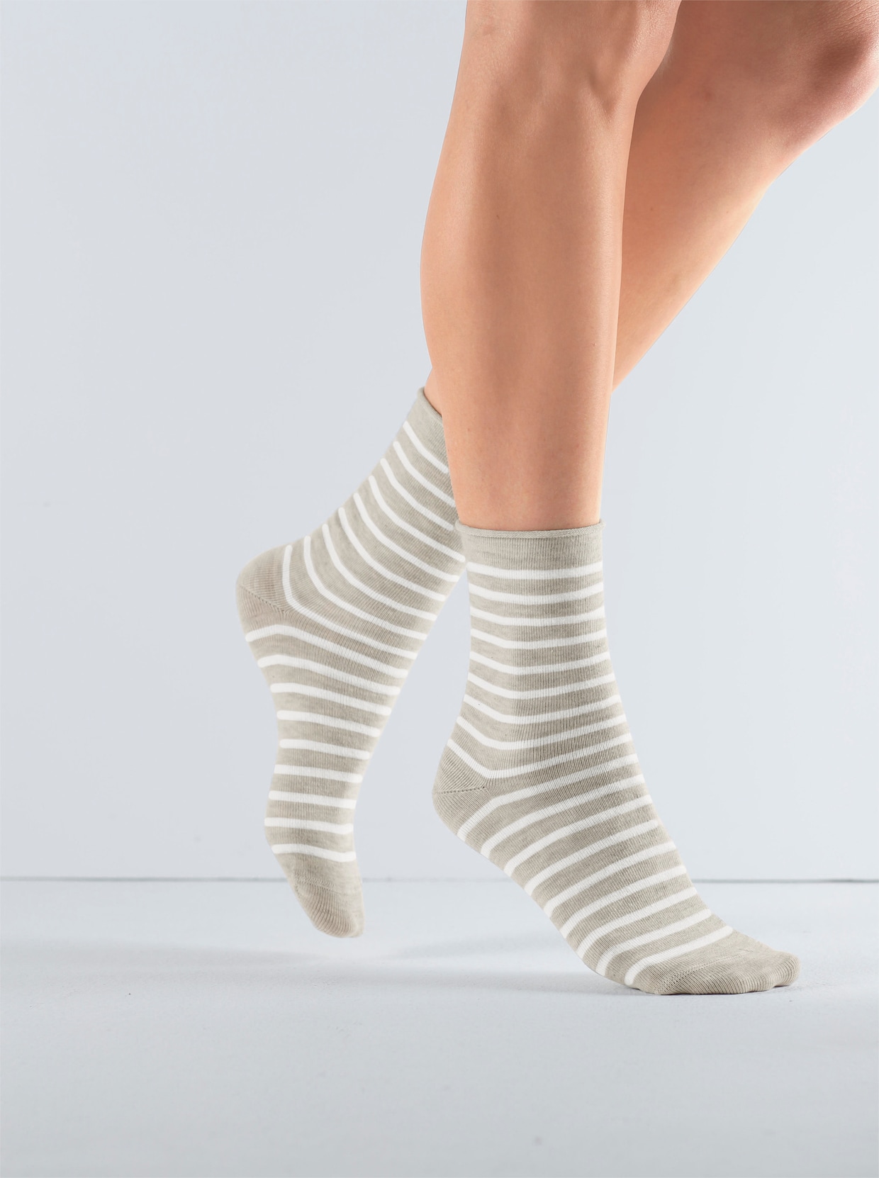 wäschepur Damen-Socken - beige-meliert