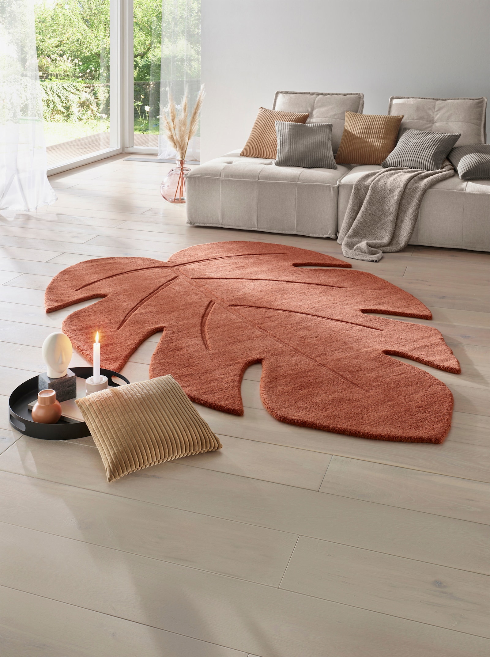 heine home Hochflorteppich - terra