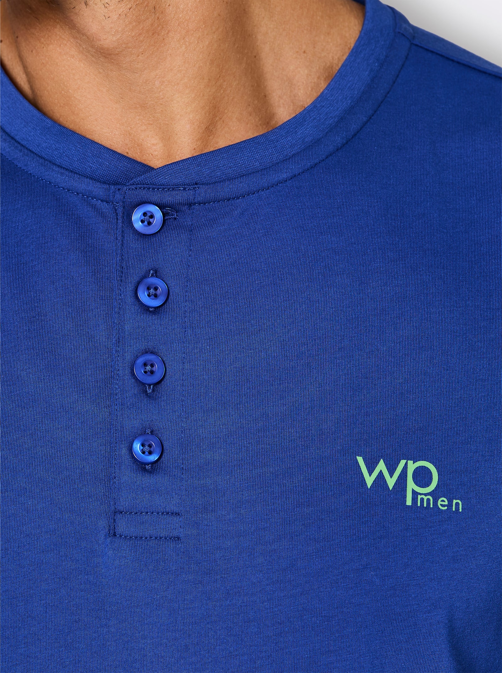 wäschepur men Schlafanzug-Shirt - royalblau