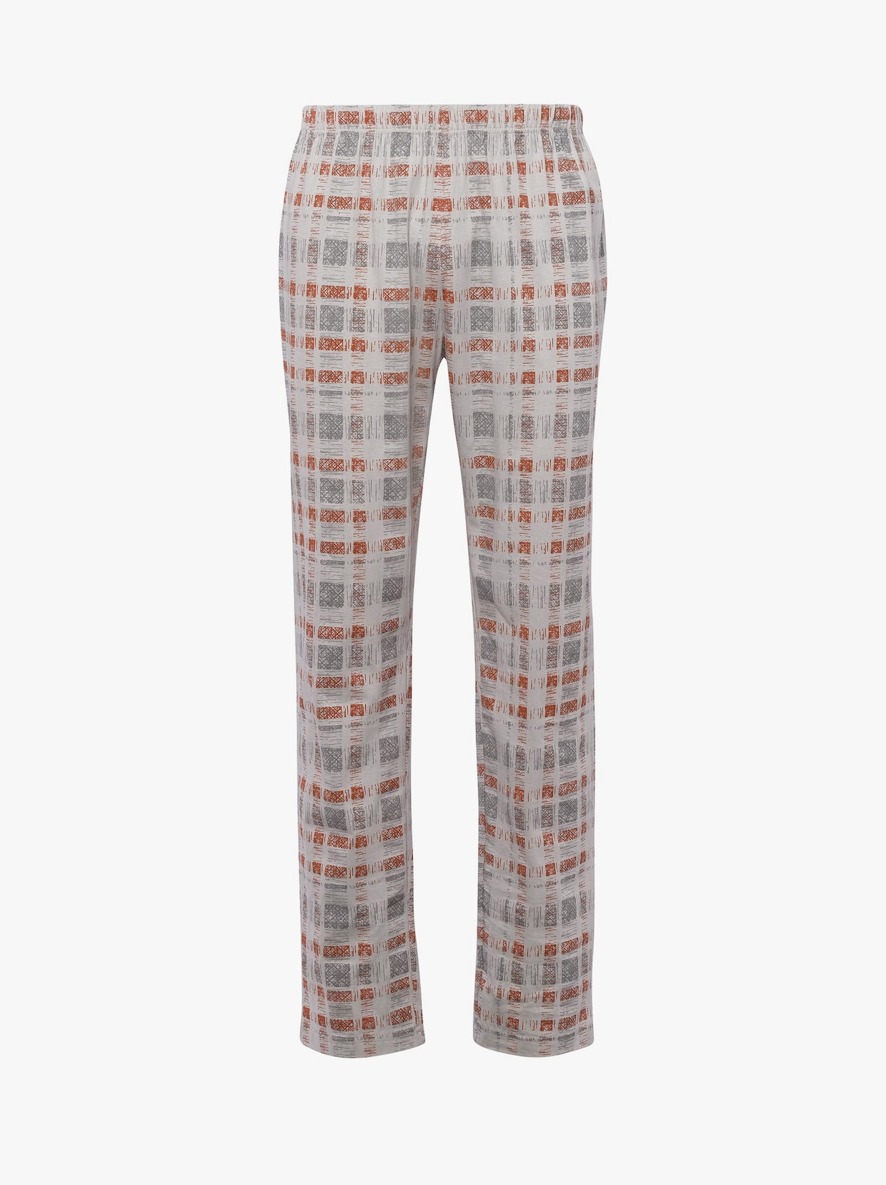Pyjama - roestrood gedessineerd