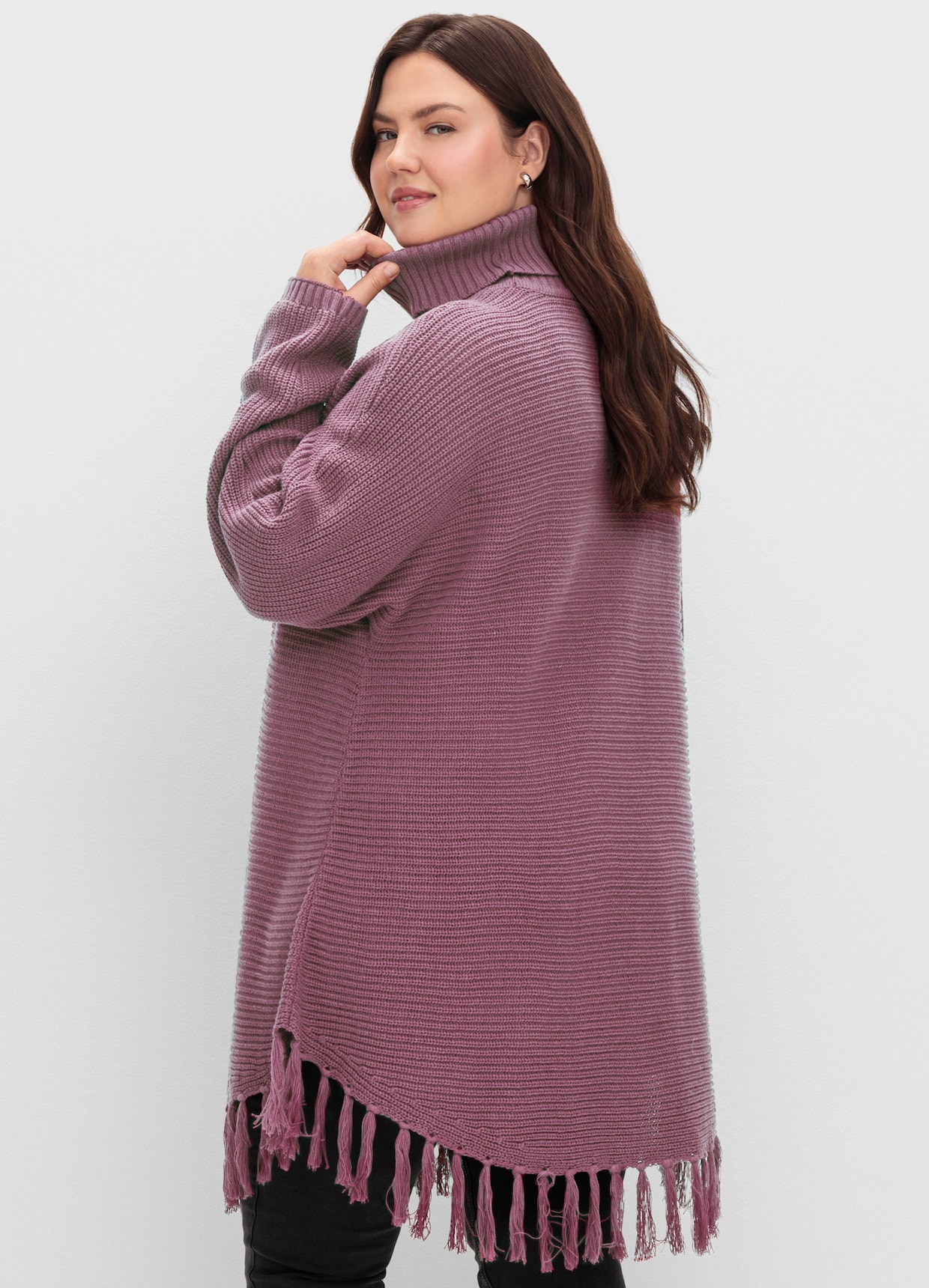 sheego Strickpullover - mauve