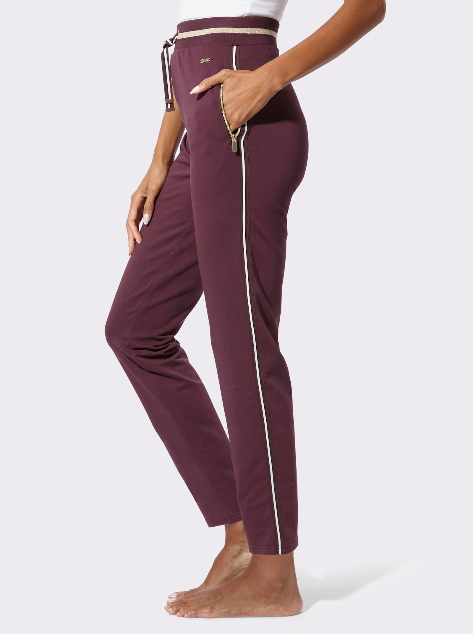 feel good Dehnbund-Hose - burgund