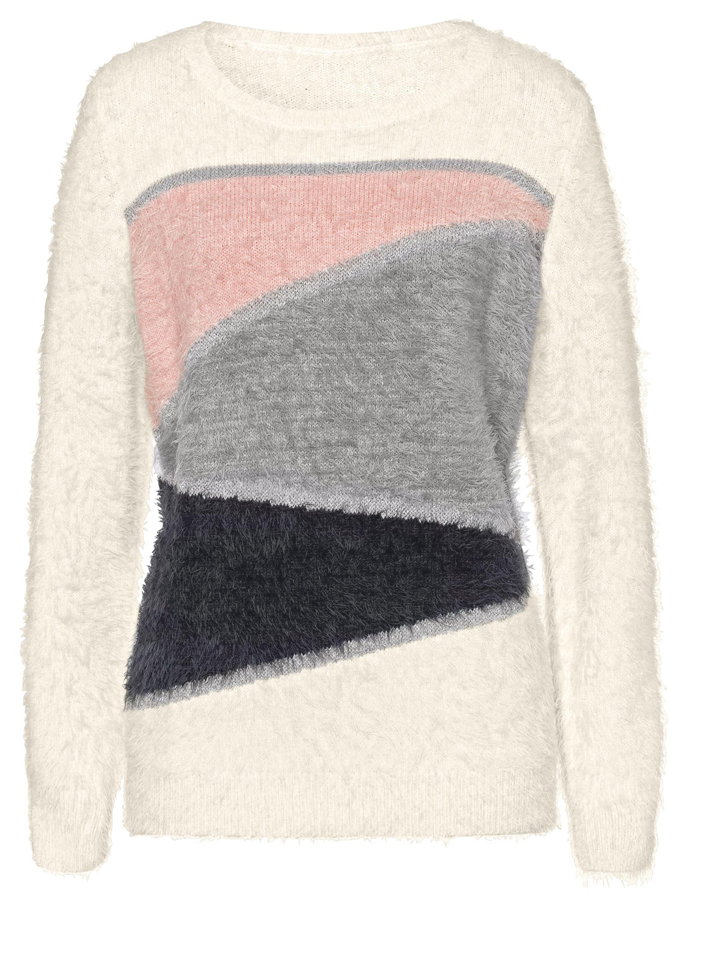 Pullover - ecru-gemustert