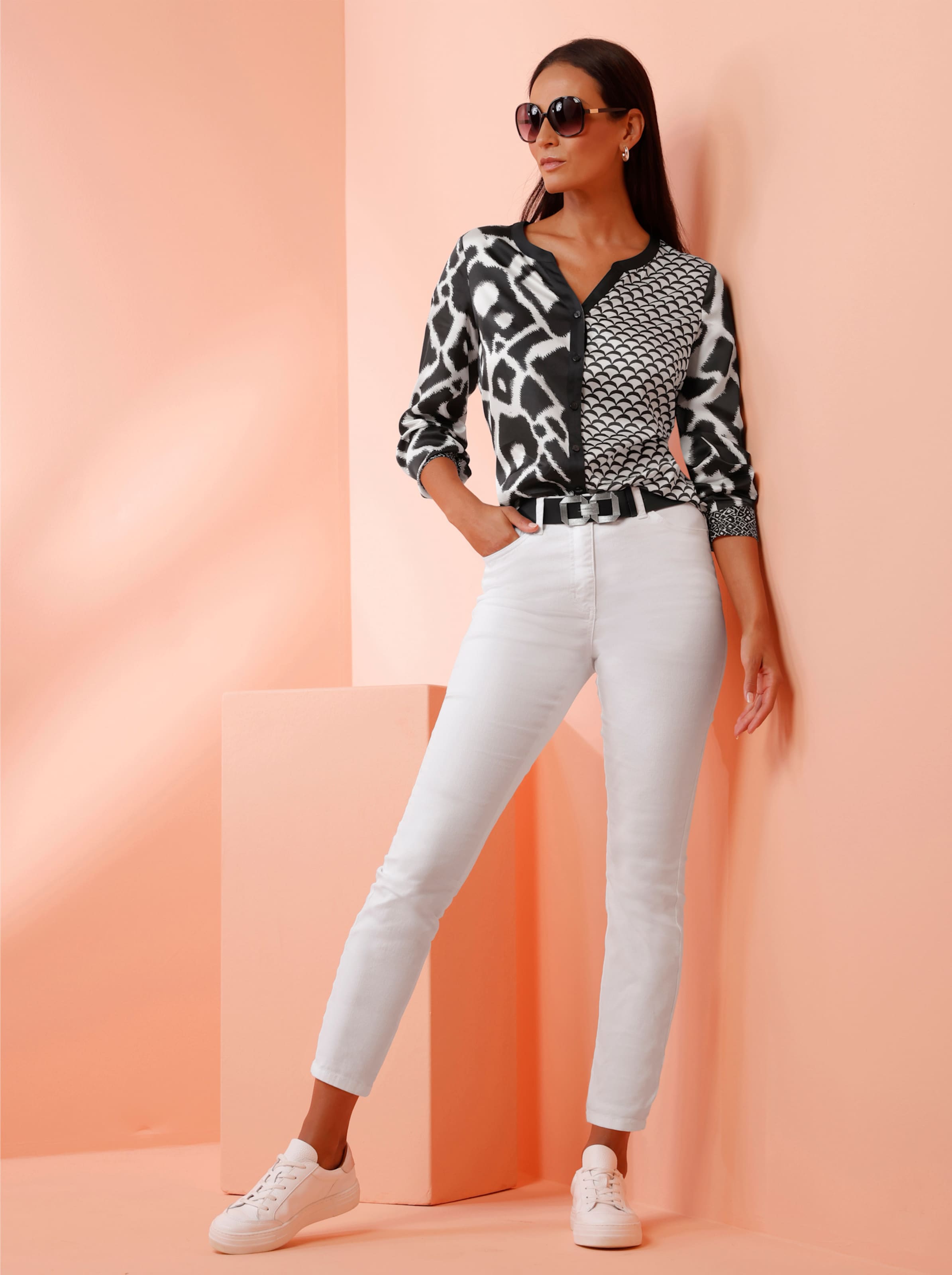 Druckbluse