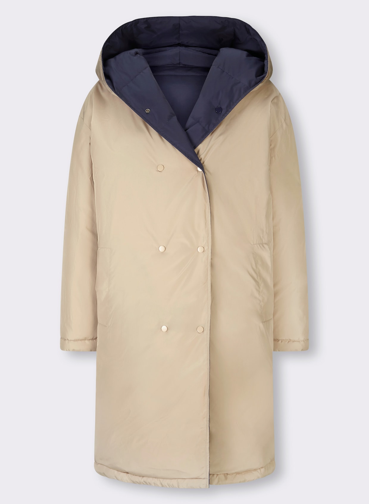 heine Manteau réversible - marine-beige