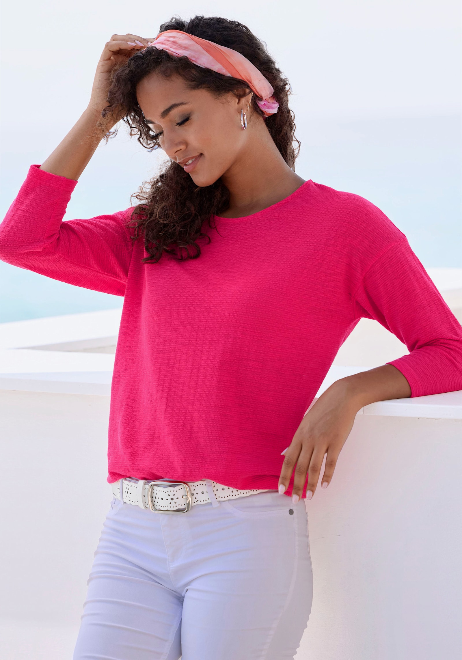 Vivance Langarmshirt - koralle