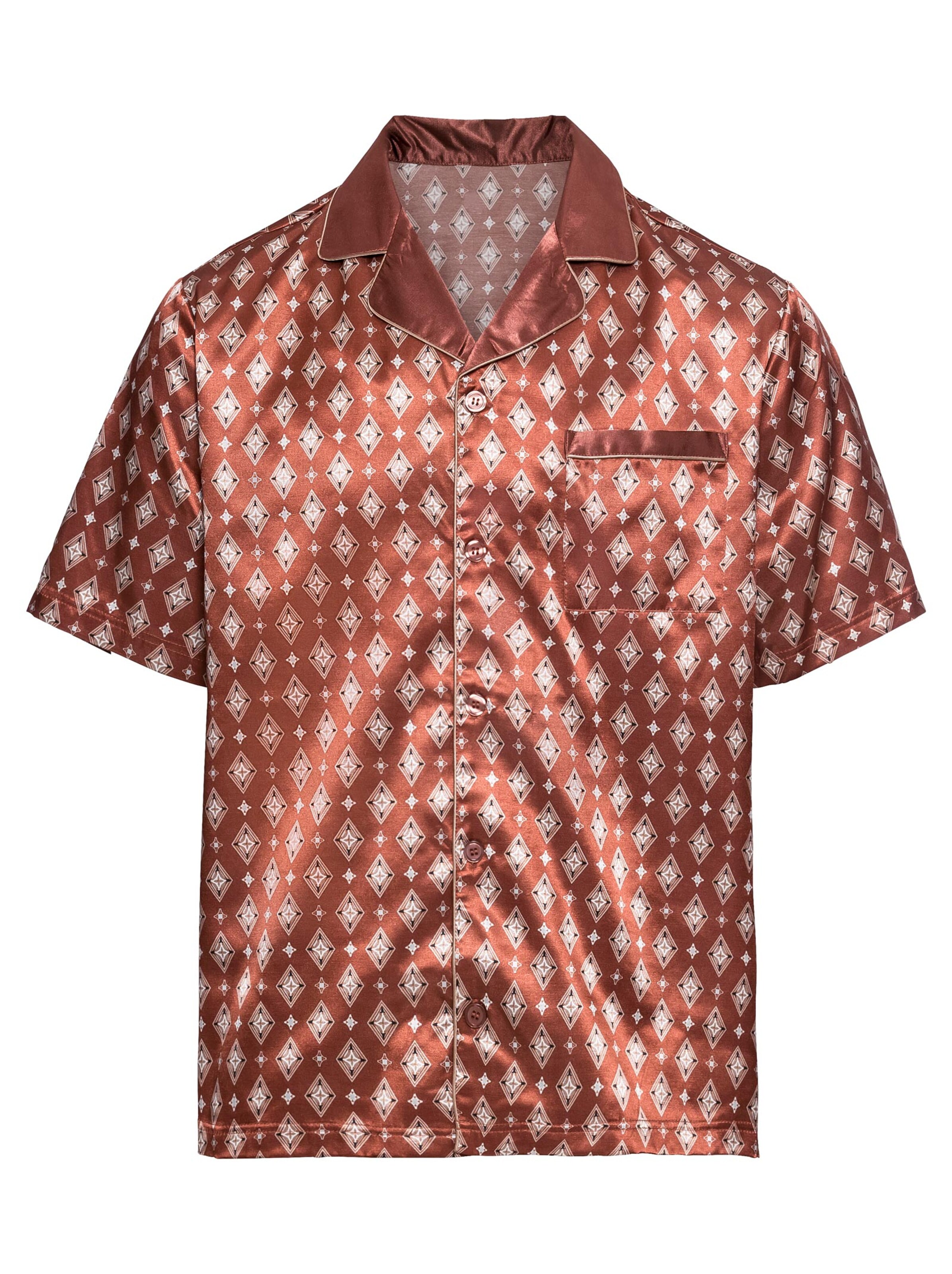 KINGsCLUB Shorty - zimt-bedruckt