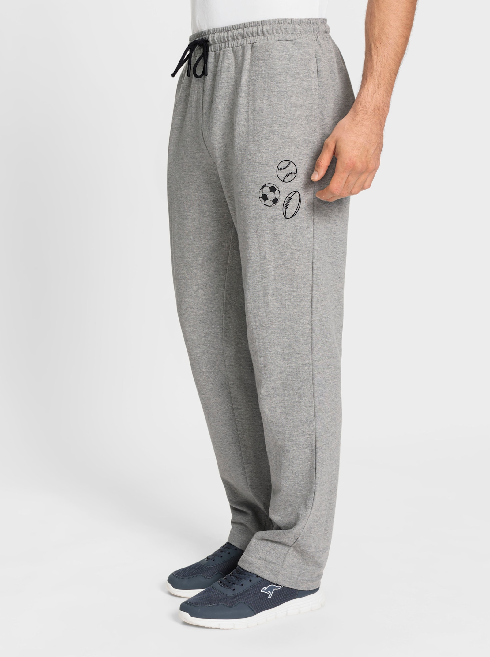 Catamaran Sports Kalhoty pro volný čas s kapsami ve švu - šedá-melír