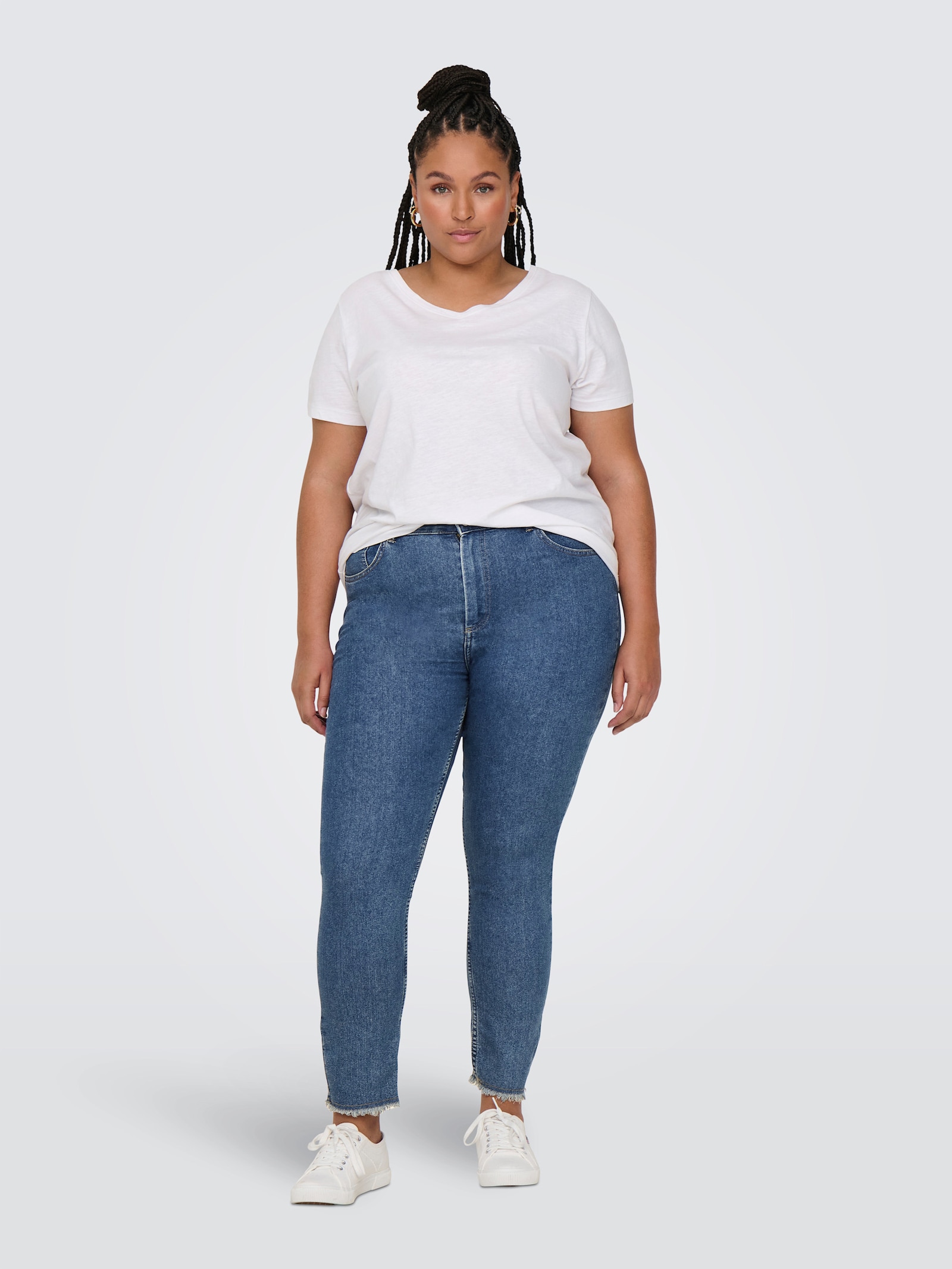 ONLY CARMAKOMA Skinny-fit-Jeans - medium blue denim