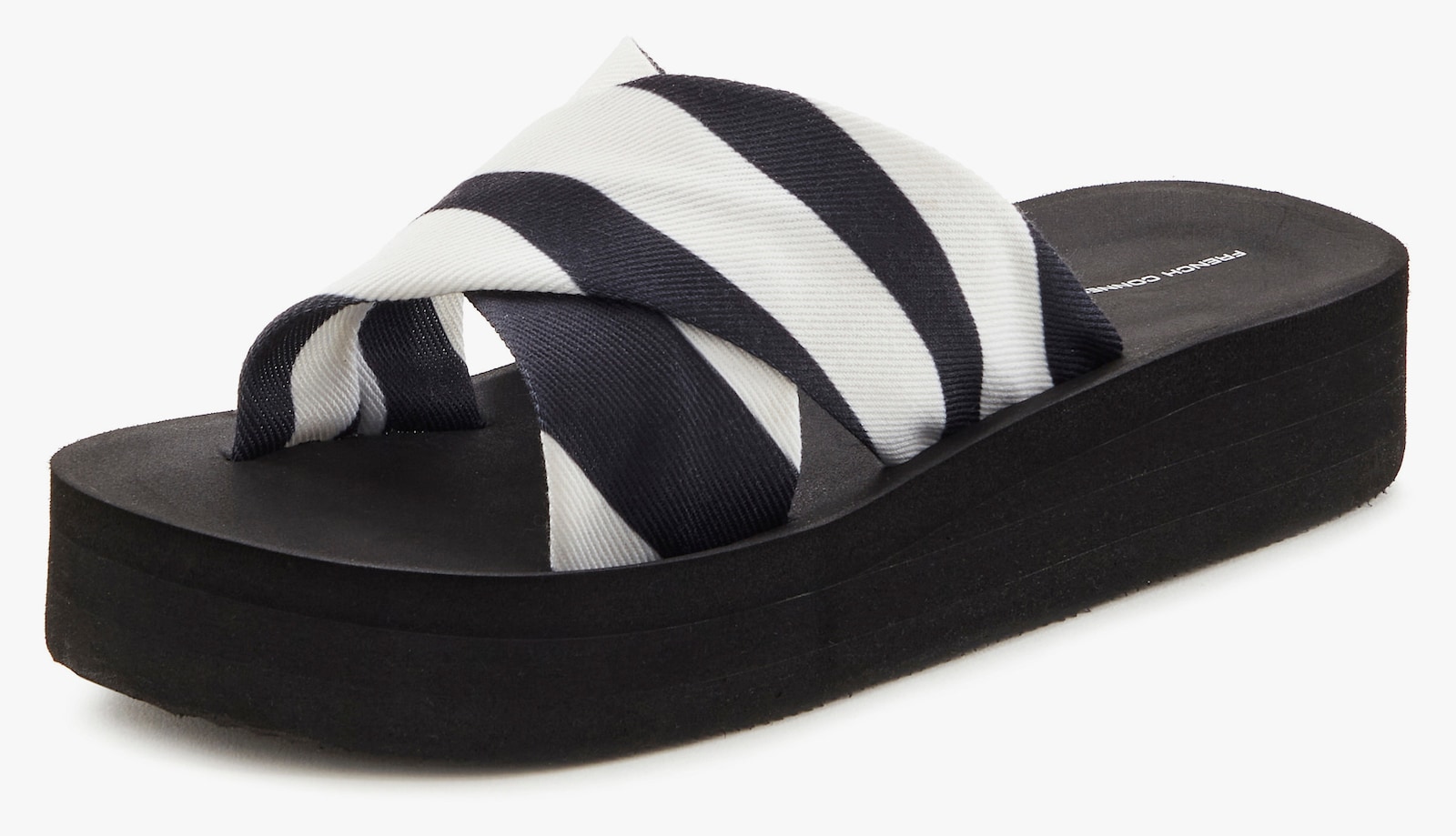 French Connection Pantolette - schwarz/weiß