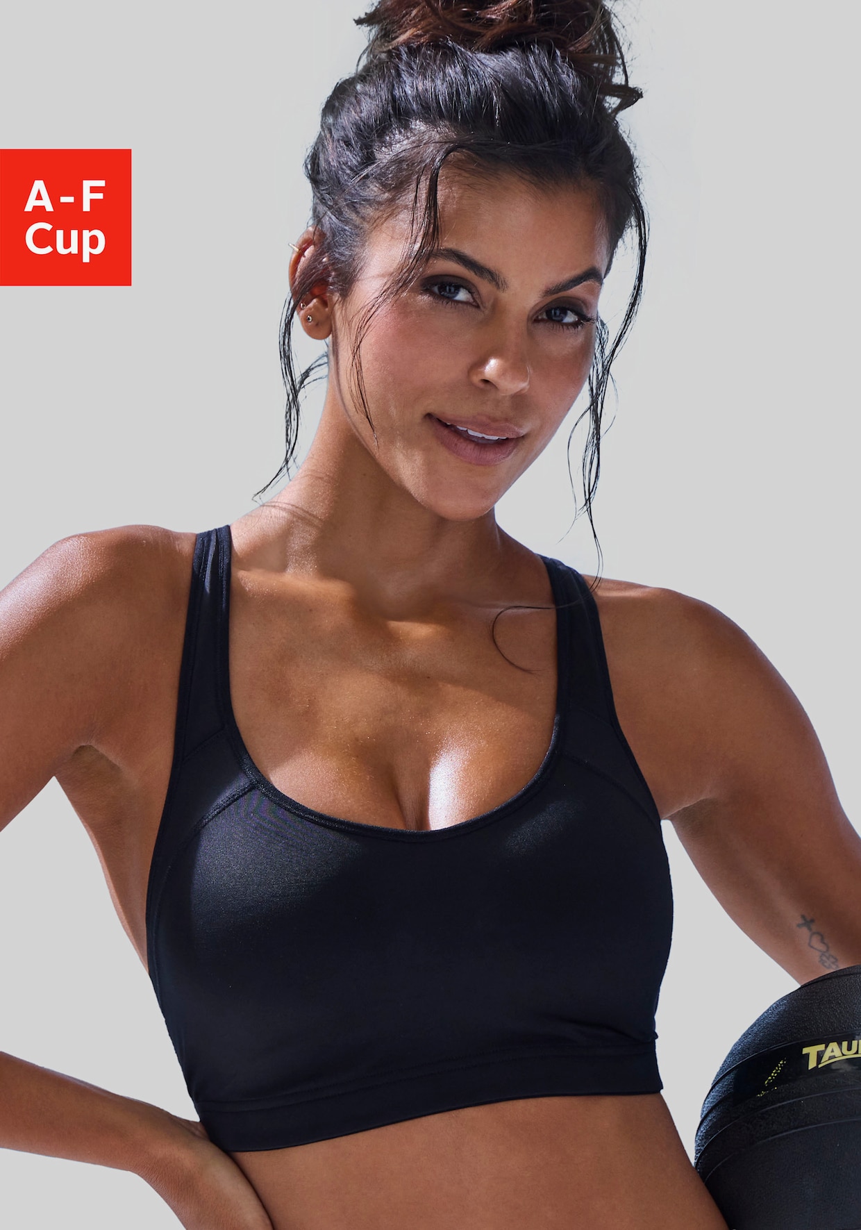 LASCANA ACTIVE Sportbeha - zwart