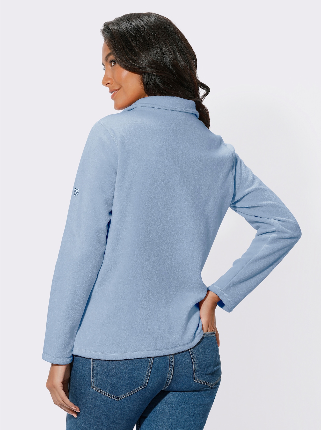 Fleece-Shirt - bleu