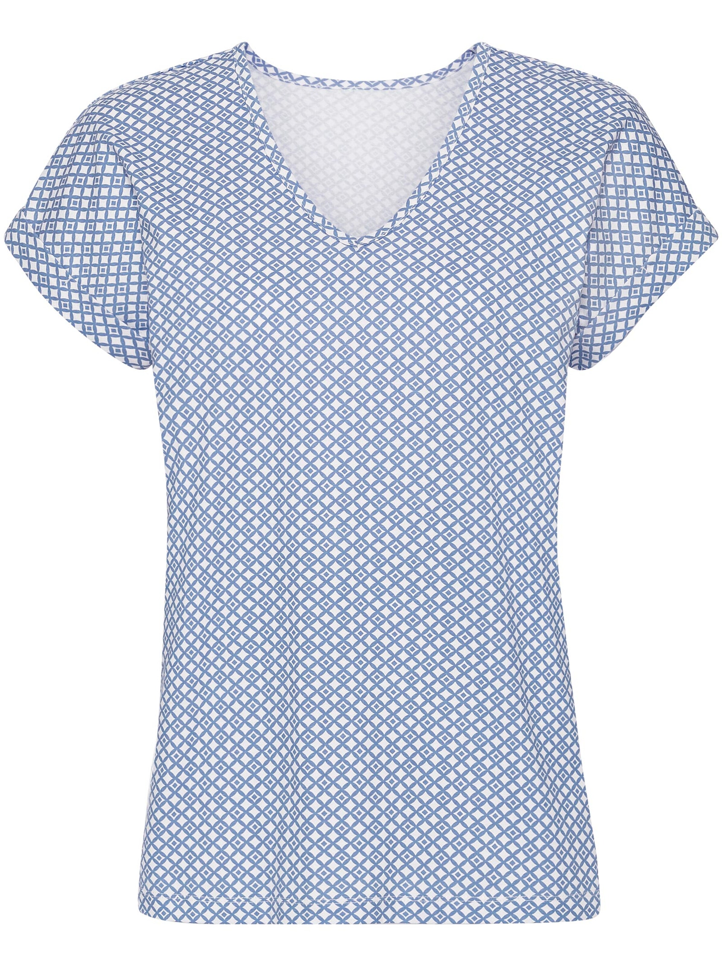 Shirt - hellblau-bedruckt