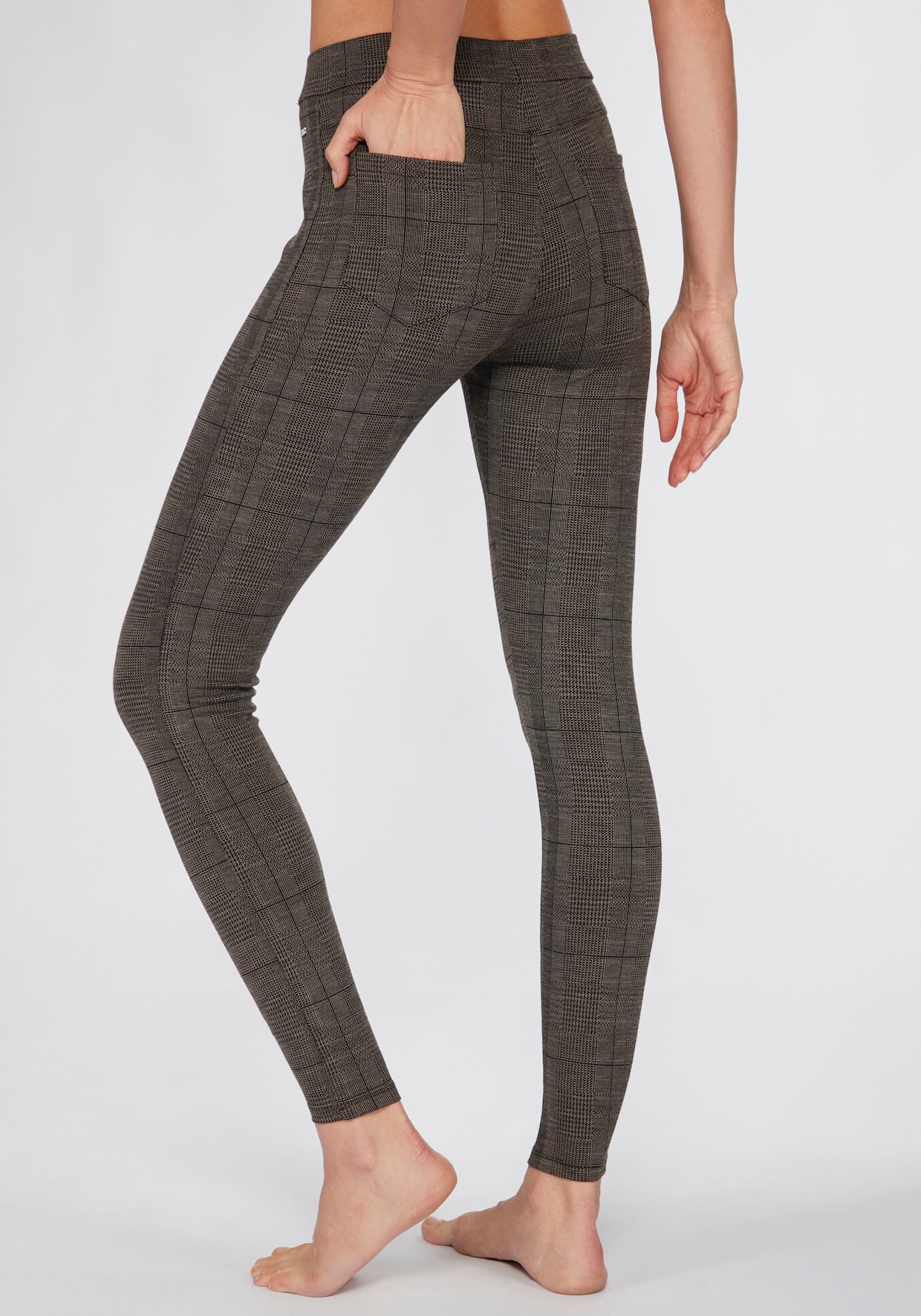 LASCANA Legging - bruin met zwart