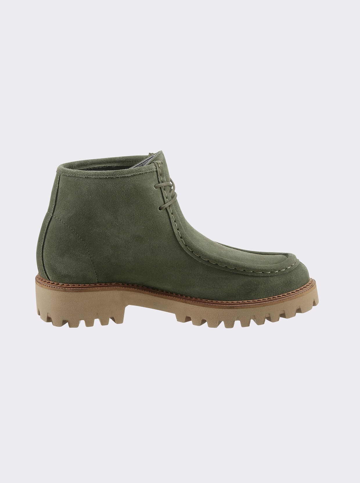 heine Bottines à lacets - vert olive