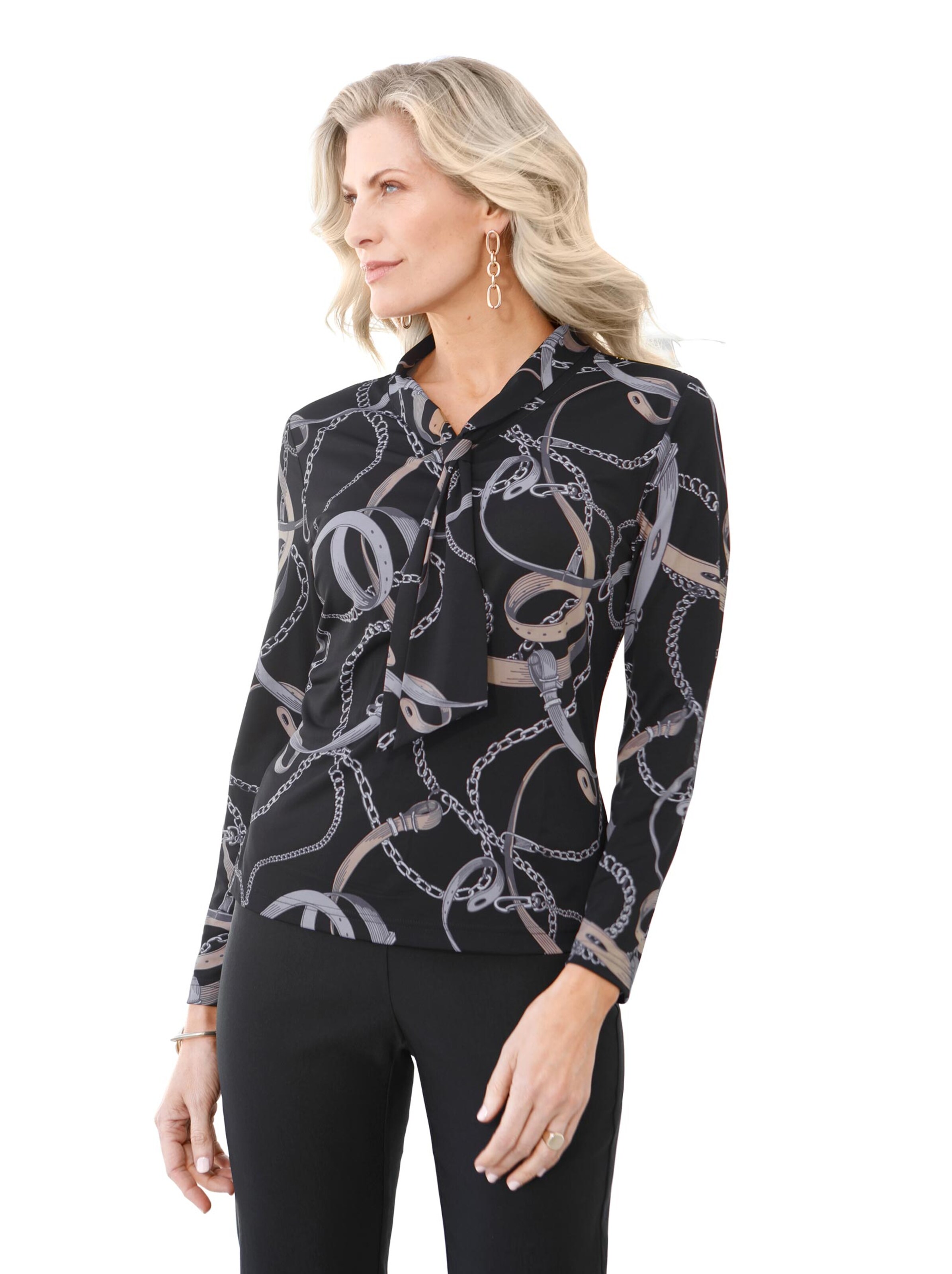 Shirt - schwarz-bedruckt