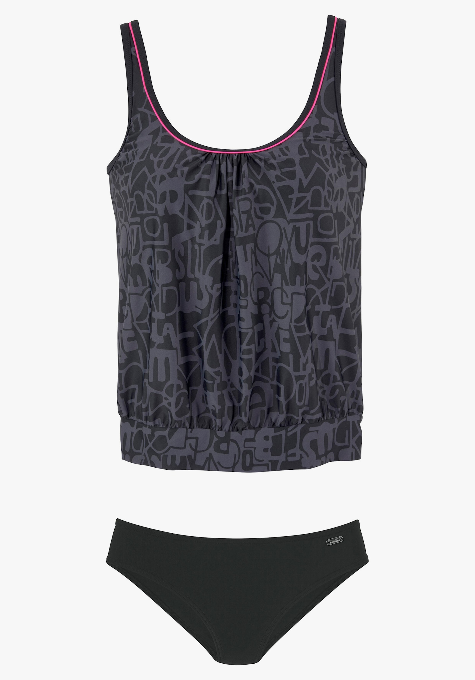 Venice Beach Tankini ample - noir-gris