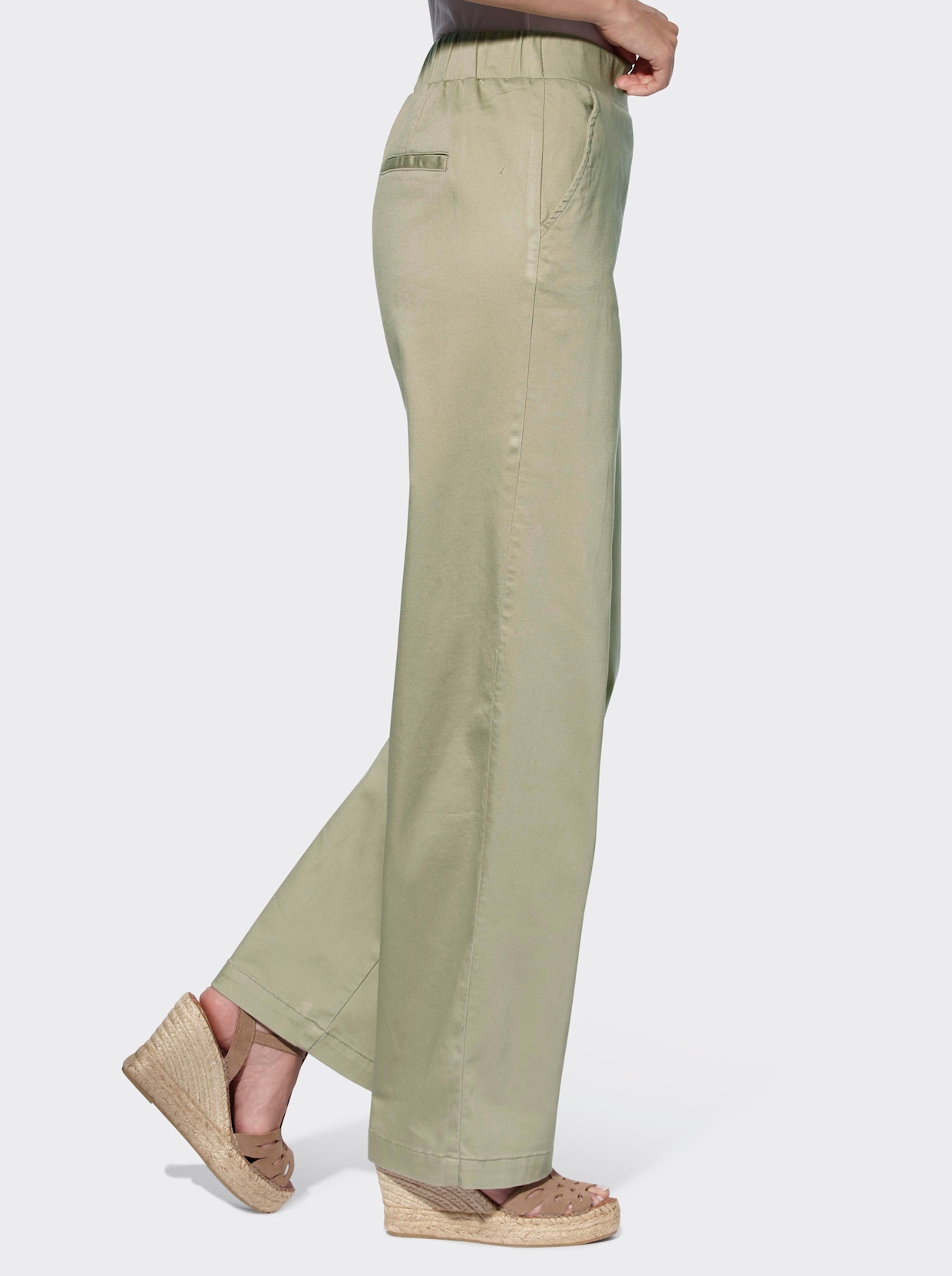 heine comfortbroek - leem