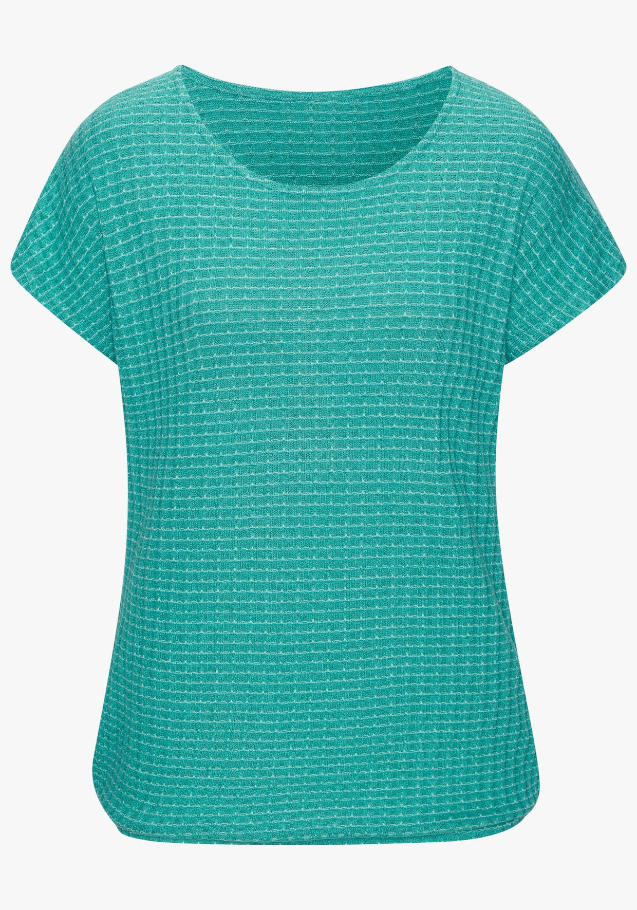 Vivance Kurzarmshirt - mint, creme