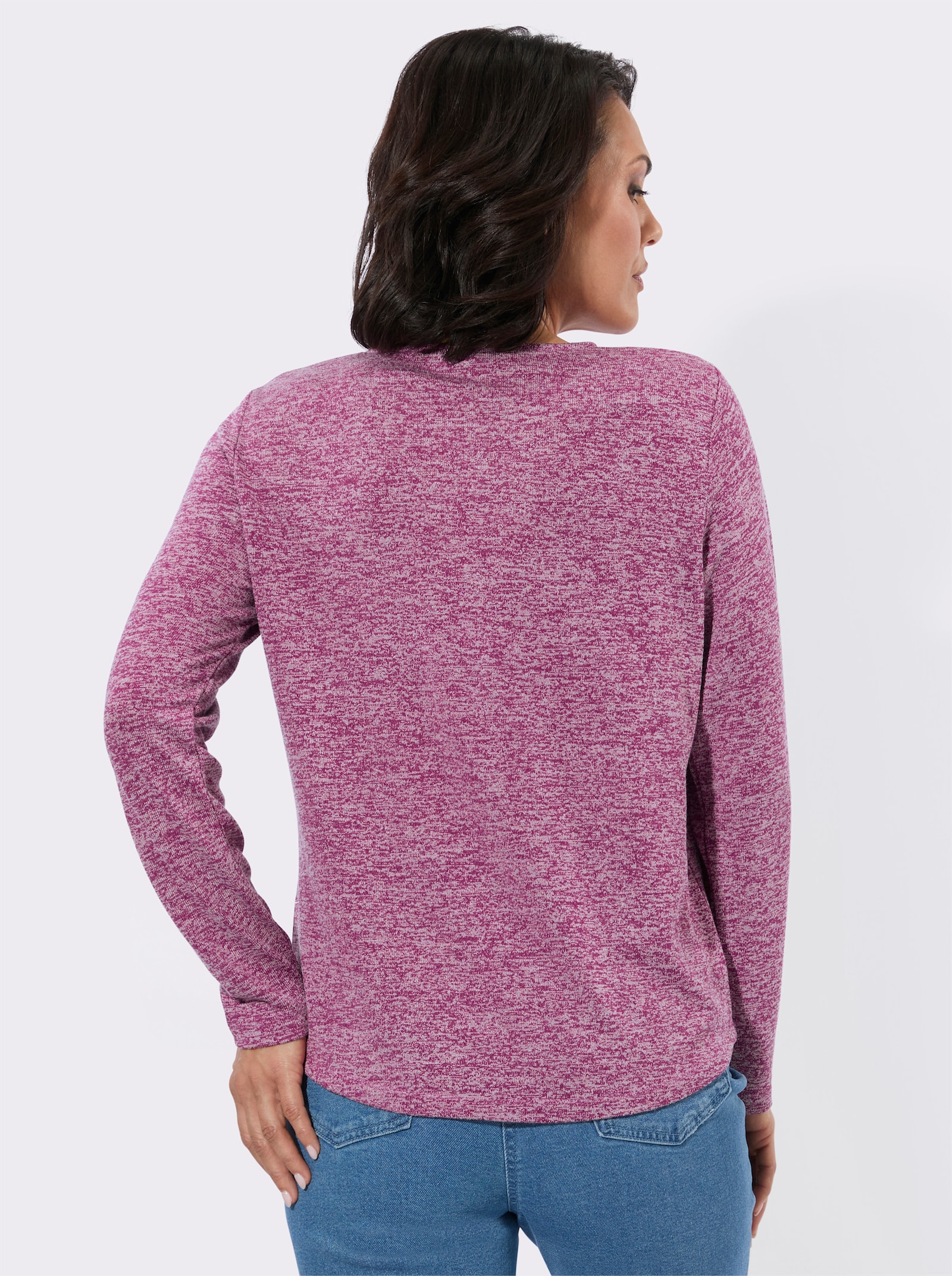 Rundhalsshirt in Melange-Qualität - erika-meliert