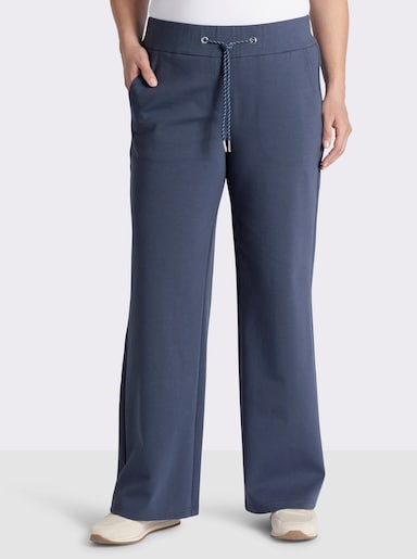 sheego Jogg Pants aus elastischem Jersey - rauchblau