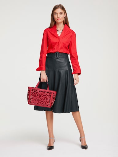 heine Blouse met opstaande kraag - rood