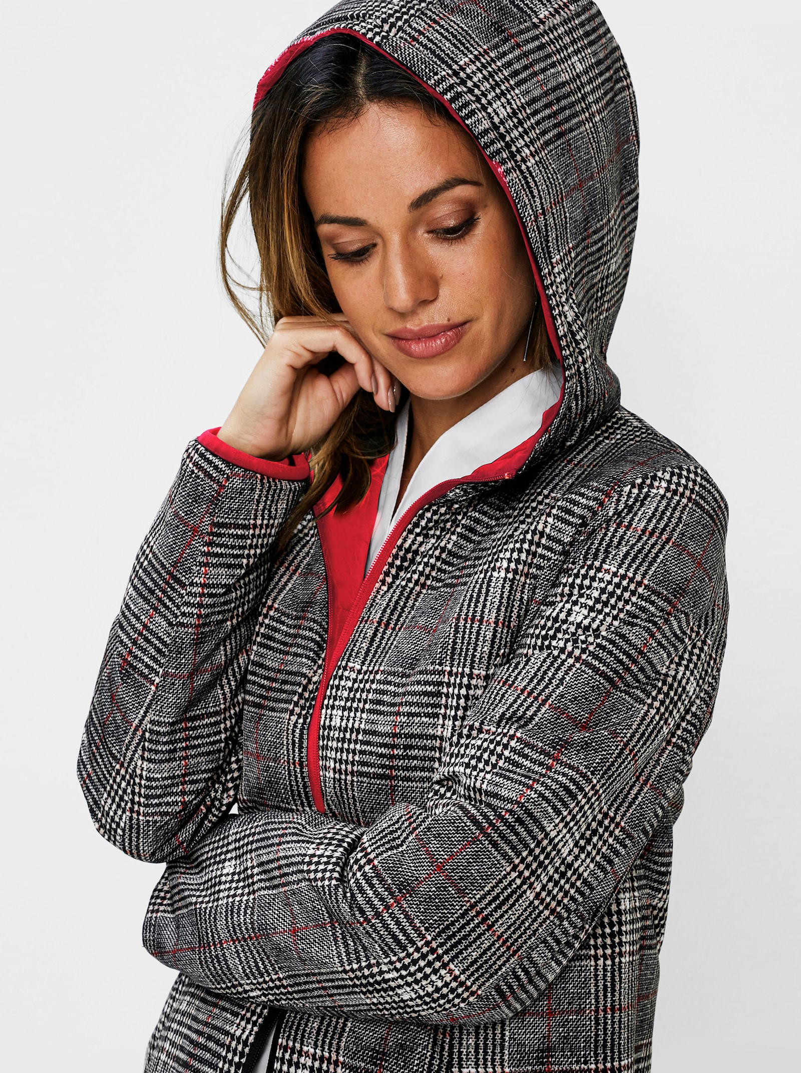 Manteau matelassé réversible - rouge