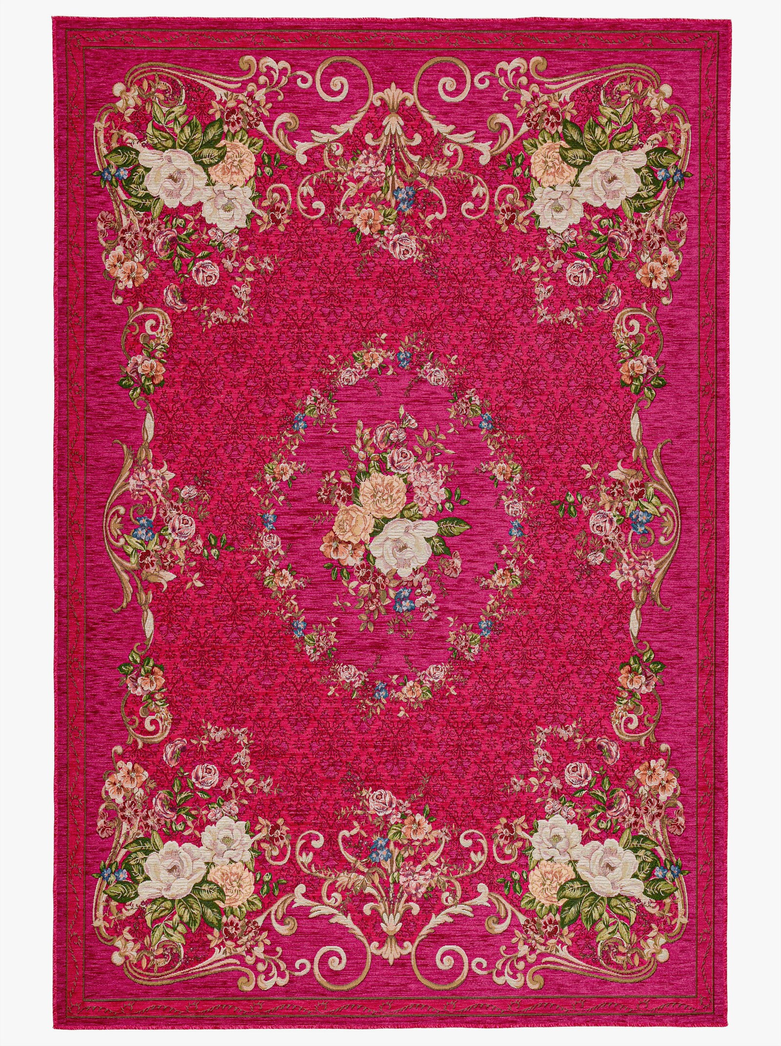 Theko Teppich - pink