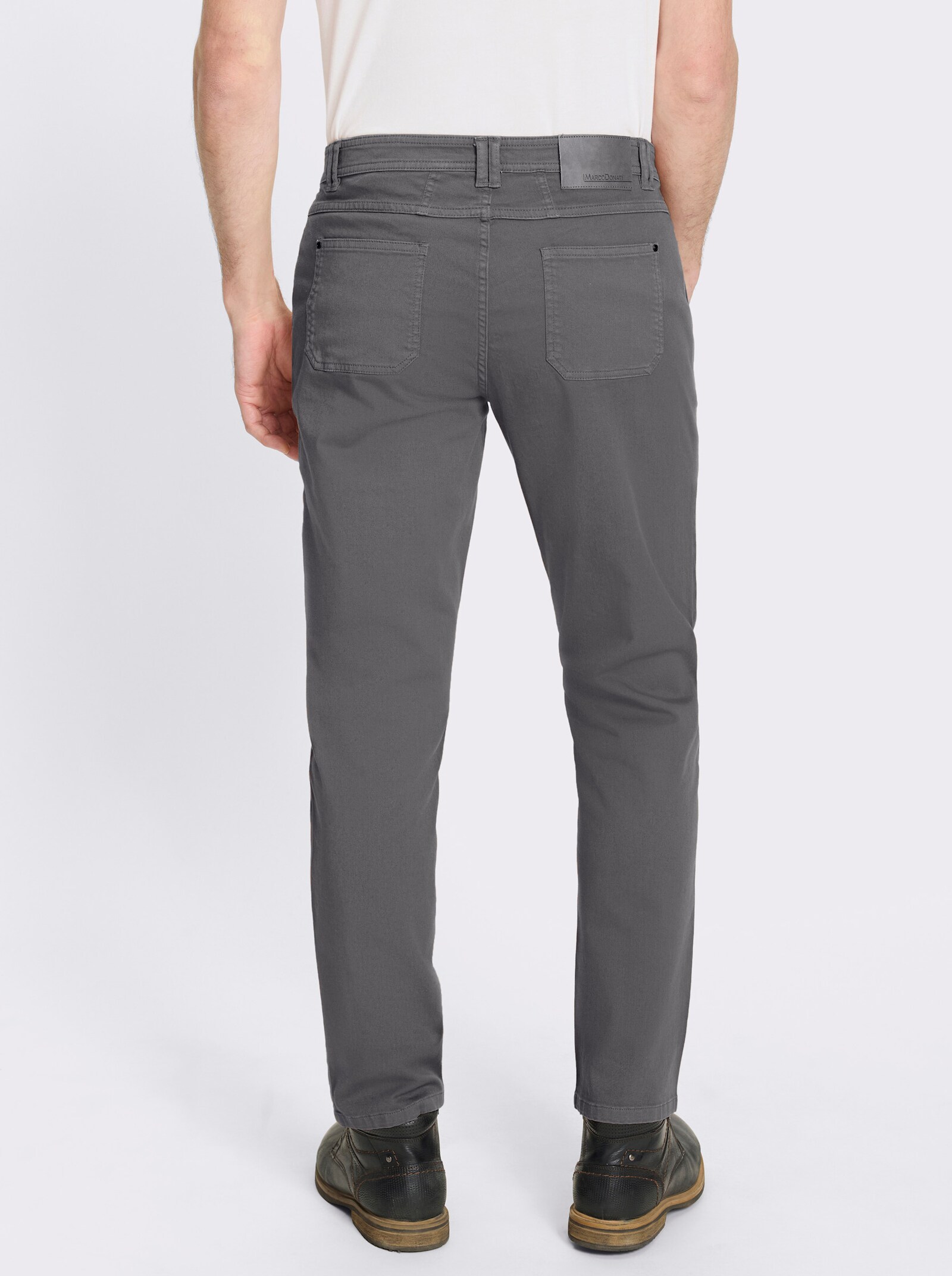 Marco Donati Hose in Twill-Qualität, enzymgewaschen - anthrazit
