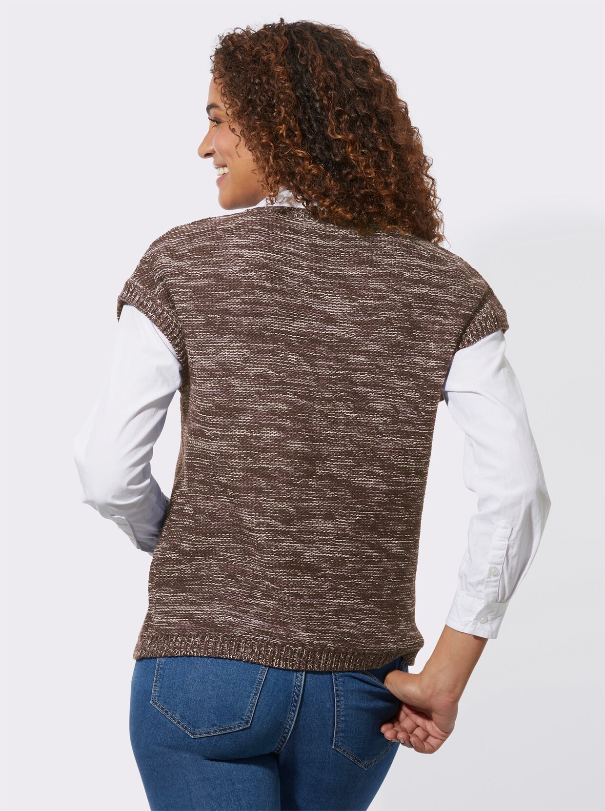 Slip-over - choco gemêleerd