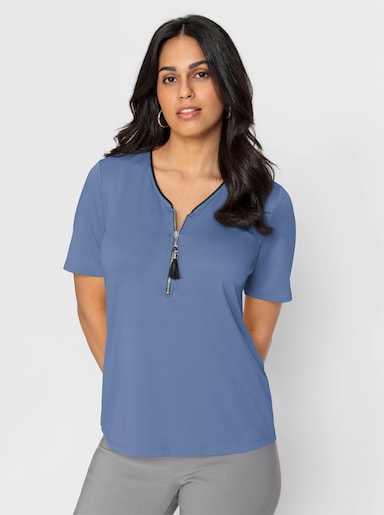 Shirt - mittelblau