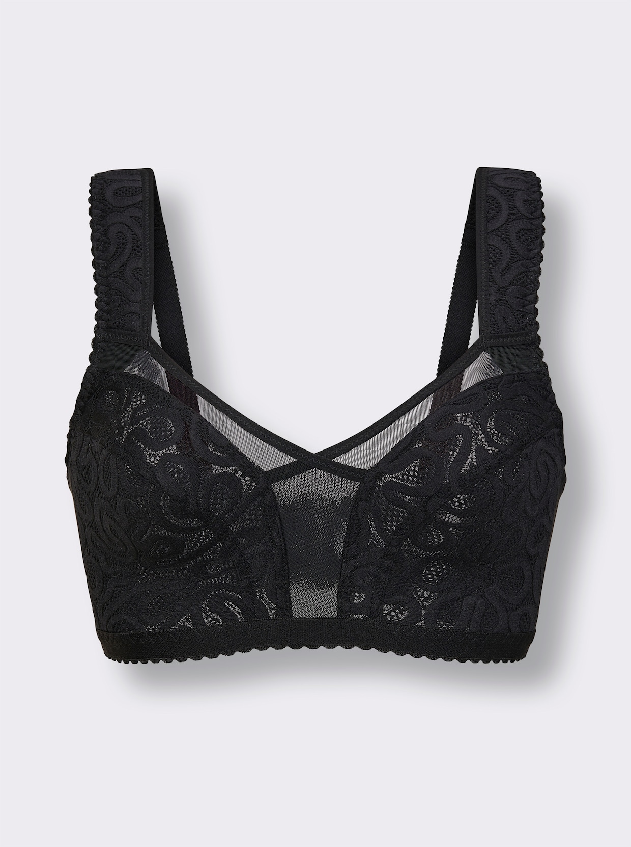 wäschepur Soutien-gorge large sans armatures - noir