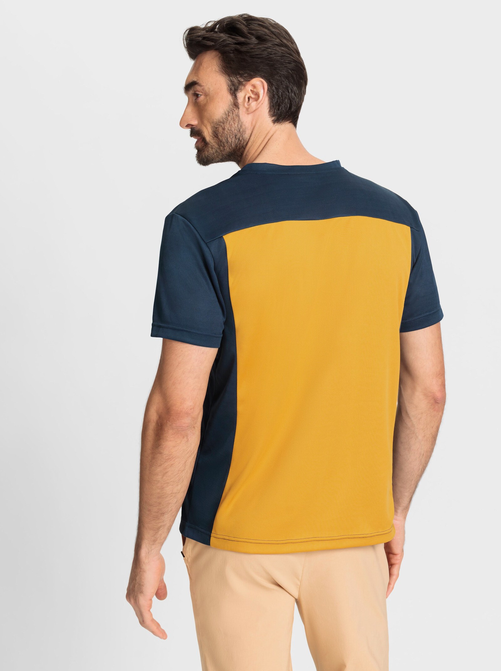 Catamaran Sports Functioneel shirt in freshnezz-kwaliteit - donkerblauw/oker