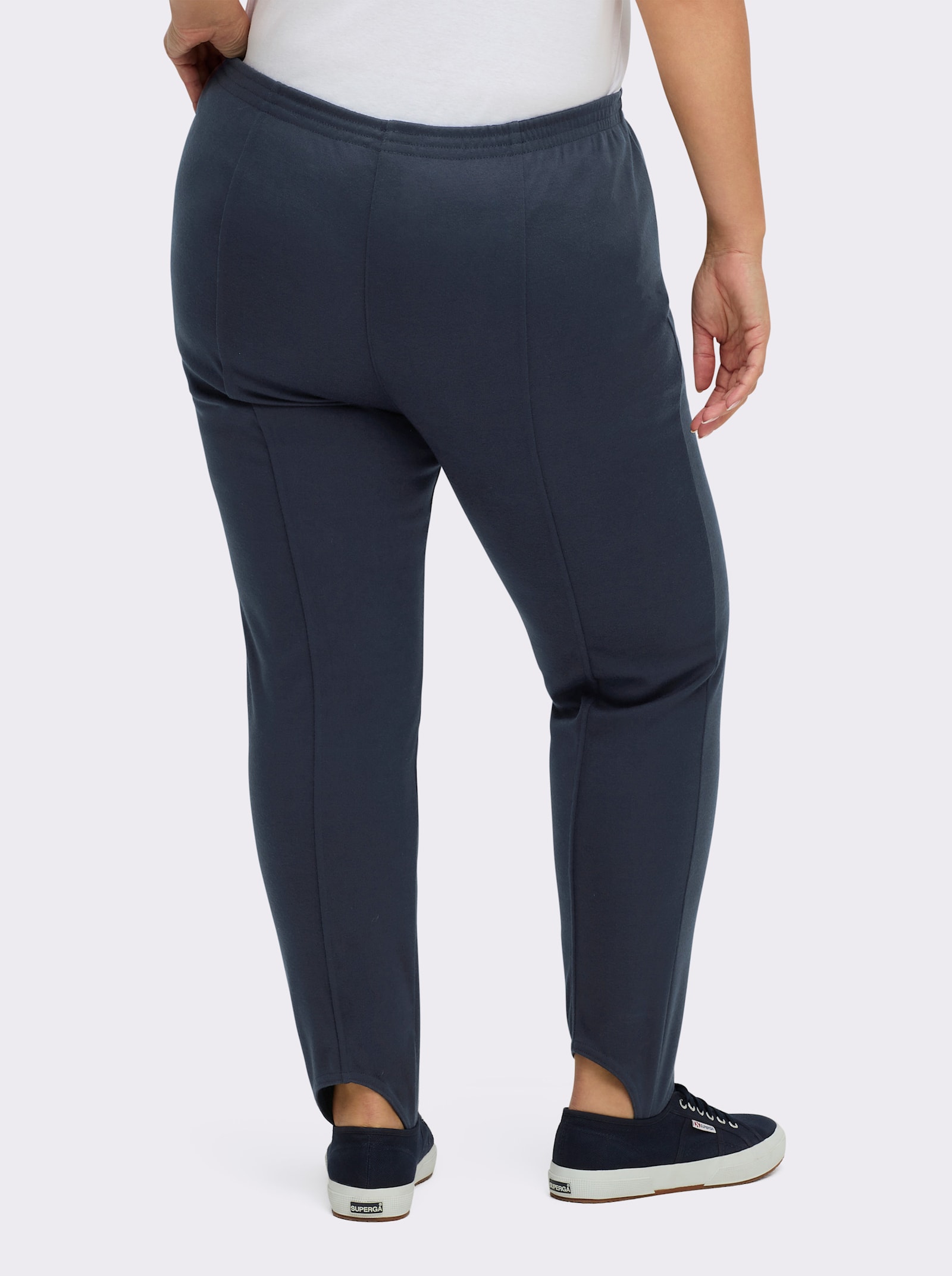 Bügelfaltenhose mit Steg - marine