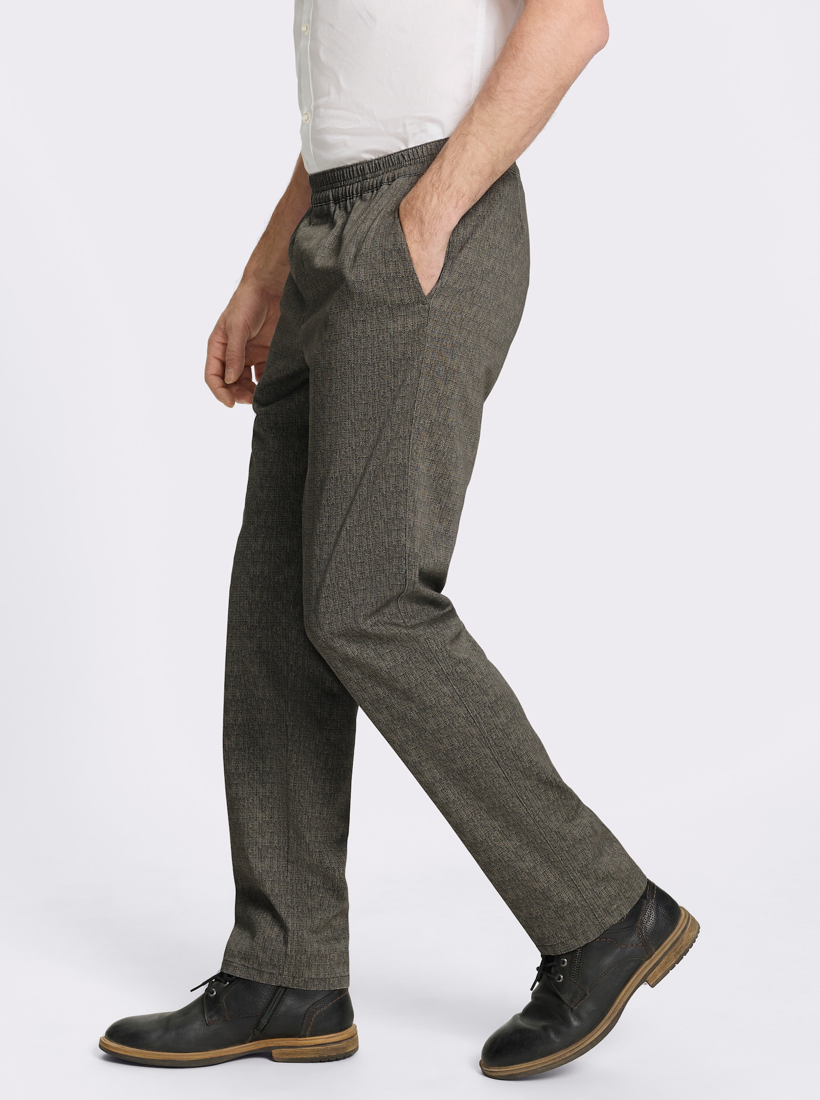 Brühl Schlupfhose mit Easy Care-Ausrüstung - schoko-gemustert