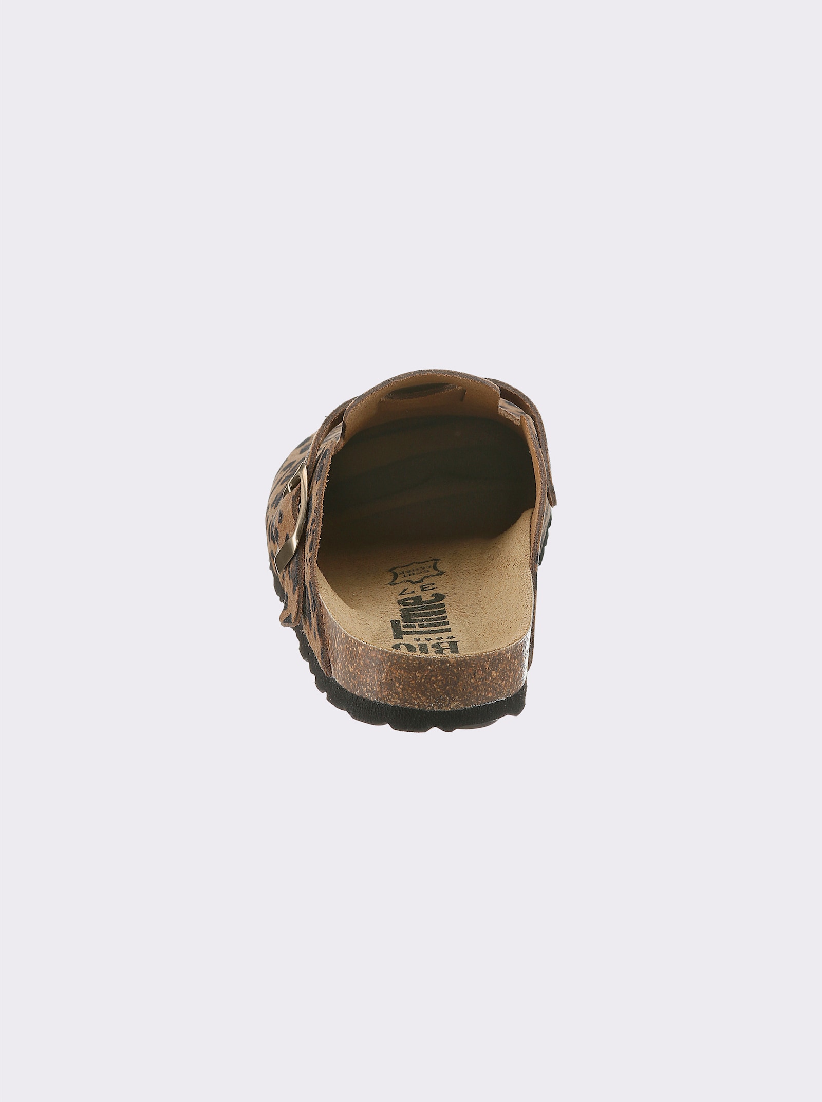 heine Pantolette im Animal-Dessin - leofarben