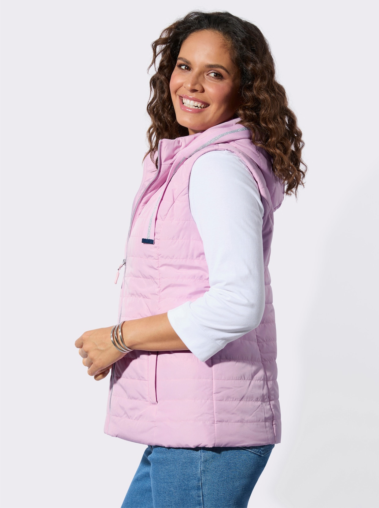 Steppweste - rosé